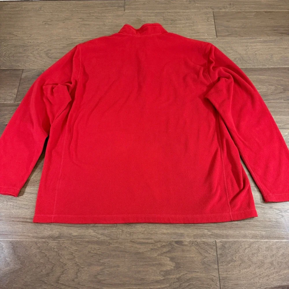 The North Face Red Fleece 1/4 Zip Pullover Mens‎ XXL Regular